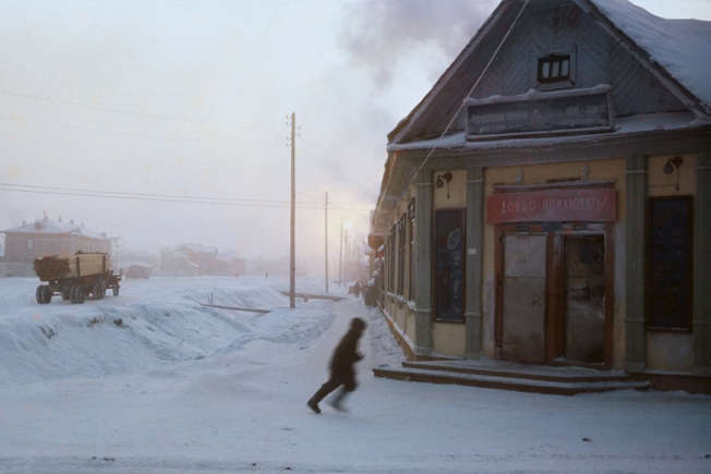 برف در یاکوتسک