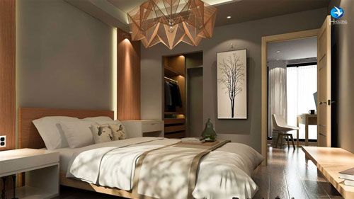 طراحی چیدمان اتاق خواب با سرویس خواب کلاسیک